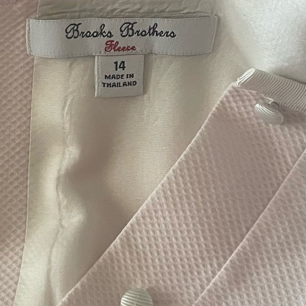 Brooks Brothers Light Pink Dress Trimmed With Ribbon - Picture 8 of 9
